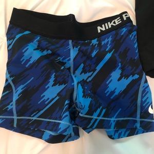 Nike pro compression shorts